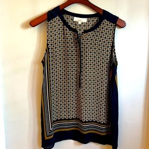 Loft Navy Tunic blouse, M